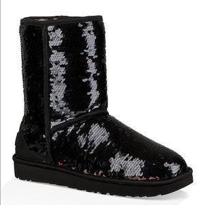 Black Sparkly Uggs Size 7 - Unworn